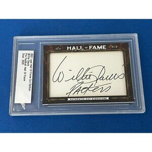 WILLIE DAVIS Packers Autograph 2021 Leaf Authentic Cut Signatures HOF RARE!